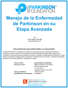 Manejo de la enfermedad de Parkinson en su etapa avanzada new