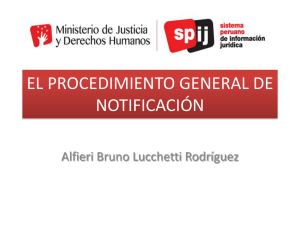 Alfieri Lucchetti – El procedimiento general de notificación