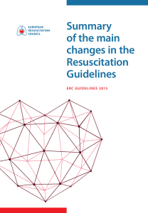 Summary of the main changes in the Resuscitation Guidelines