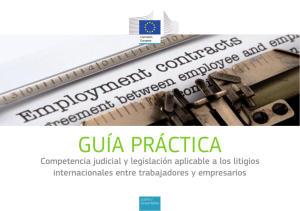 GUÍA PRÁCTICA. Competencia judicial y legislación