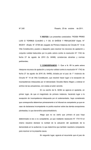 N° 245 - Poder Judicial de la Provincia de Santa Fe