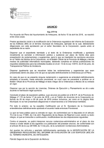 anuncio - Ayuntamiento de Antequera