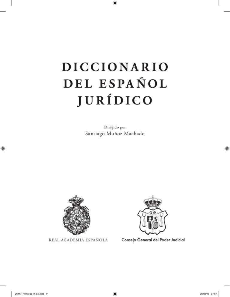 Diccionario Del EspaÑol JurÍdico 9710