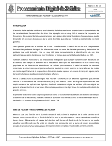 Página 1 de 16 TRANSFORMADA DE FOURIER Y EL ALGORITMO