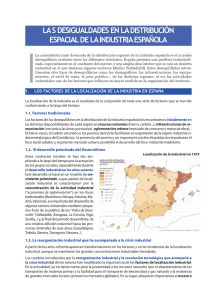 La distribución espacial de la industria española