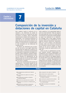 Composición de la inversión y dotaciones de capital en Cataluña