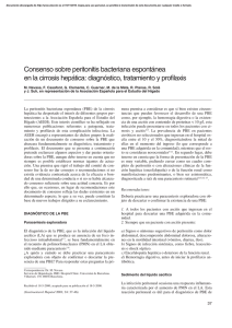 Consenso sobre peritonitis bacteriana espontánea en la cirrosis