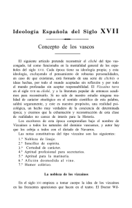 Ideología española del siglo XVII: concepto de los vascos