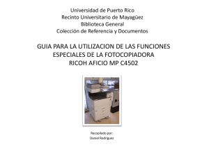 Fotocopiadora - Recinto Universitario de Mayagüez