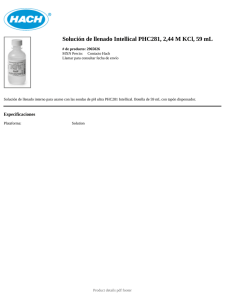 Solución de llenado Intellical PHC281, 2,44 M KCl, 59 mL