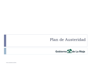 Plan de Austeridad - Gobierno de La Rioja