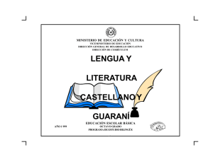 Lengua y Literatura Castellano y Guaraní