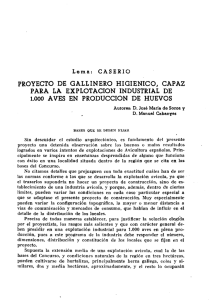 PROYECTO DE GALLINERO HIGIENICO, CAPAZ PARA LA