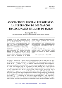 Asociaciones ilícitas terroristas - Criminet