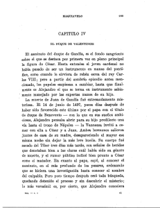 CAPITULO IV EL DUQÚE DE VALENTINOIS El asesinato del duque
