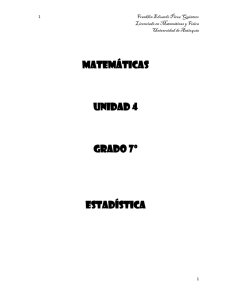 matemáticas unidad 4 grado 7º estadística