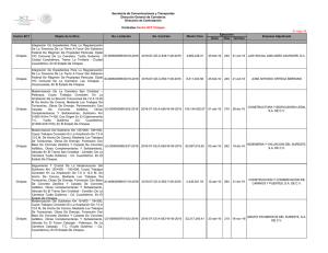 Chiapas - Secretar&iacute;a de Comunicaciones y Transportes