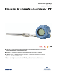 Transmisor de temperatura Rosemount 3144P