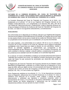 COMISIÓN BICAMARAL DEL CANAL DE TELEVISIÓN DEL