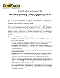 En diario oficial La Gaceta, N°91 Publican reglamento para Sétimo