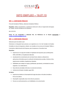 REF. 1: CONTADOR PÚBLICO Firma de Contadores Públicos