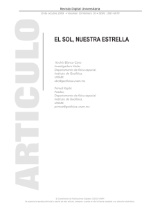El sol, nuEstra EstrElla - Revista Digital Universitaria