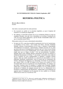 reforma política - Fundación José Antonio