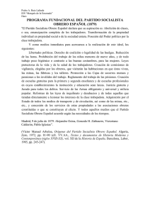 programa fundacional del partido socialista obrero español (1879)