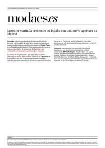 Luxenter continúa creciendo en España con una nueva apertura en