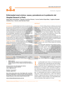 Artículo original enfermedad renal crónica: causa y