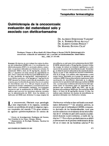 evaluación del mebendazol solo y asociado con dietilcarbamazina