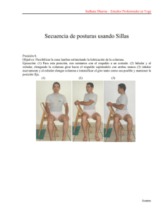 Secuencia de posturas usando Sillas
