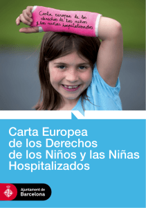 Carta Europea de los derechos de los niños y las niñas hospitalizados