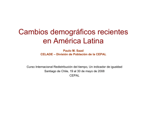 Cambios demográficos recientes en América Latina