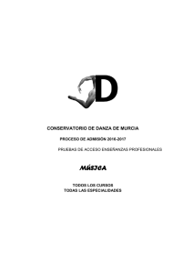 MÚSICA - Conservatorio de Danza de Murcia