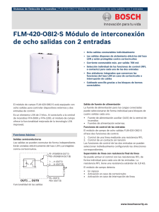 FLM-420-O8I2-S Módulo de interconexión de ocho salidas con 2