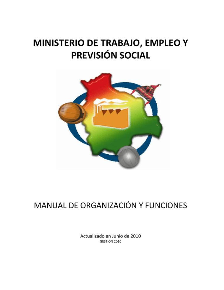 Manual De Organización Y Funciones