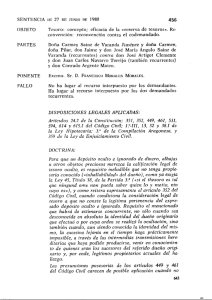 Page 1 SENTENCIA DE 27 DE JUNIO DE 1988 456 OBJETO