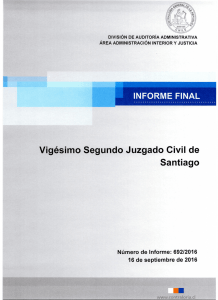 INFORME FINAL Vigésimo Segundo Juzgado Civil de Santiago li