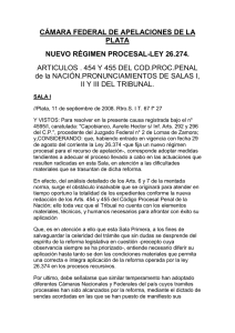 CÁMARA FEDERAL DE APELACIONES DE LA PLATA NUEVO