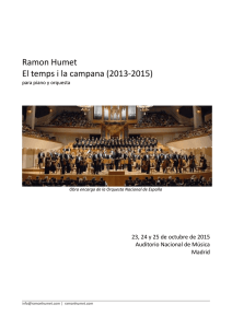 Ramon Humet El temps i la campana (2013
