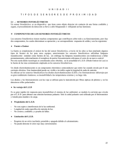 UNIDAD II TIPOS DE SENSORES DE PROXIMIDAD 2.1
