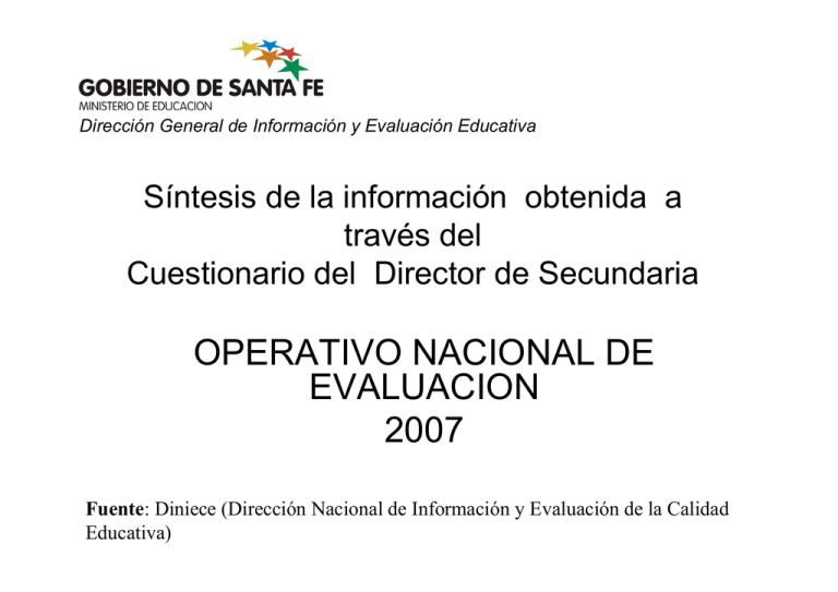 CUESTIONARIO DEL DIRECTOR DE SECUNDARIA