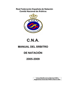 Manual del Árbitro de Natación - Real Federación Española de