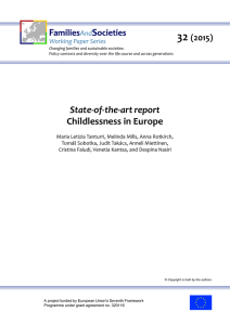 State-of-the-art report Childlessness in Europe