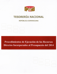 procedimiento ejecucion de los recursos directos incorporados al