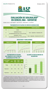 evaluación de soilbuilder® en cerezo, inia - rayentué