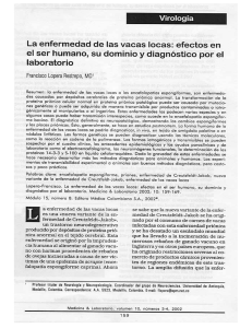 La enfermedad de las vacas locas: efectos en