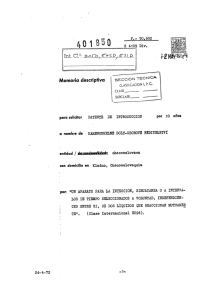 un aparato para la inyeccion, simultanea oa intervalos de tiempo