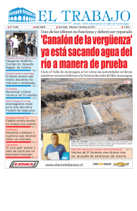 Uno de los sifones no funciona y deber&aacute; ser reparado